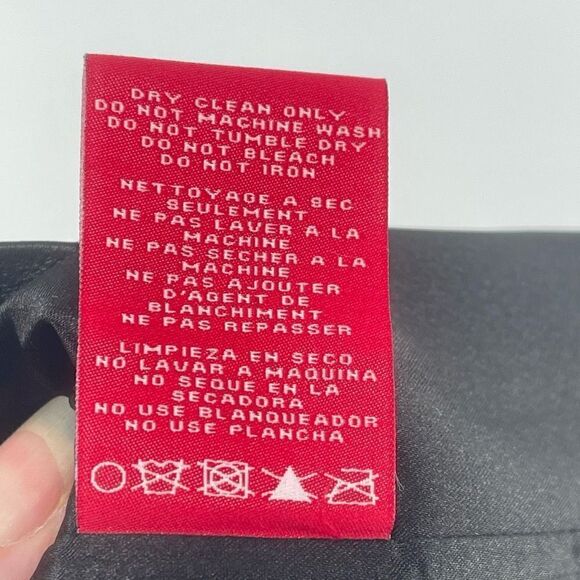 n:Philanthropy Women's Vegan Leather Skirt Mini Zip Closure Straight Black Large - Picture 5 of 10